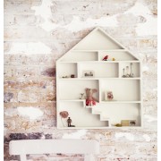 Wooden Dolls House Shelf-White